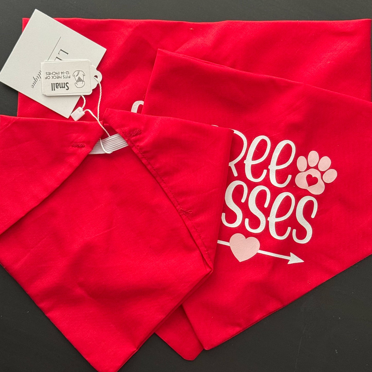 Free Kisses Dog Bandana